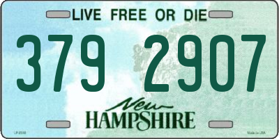 NH license plate 3792907