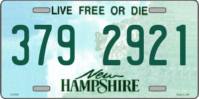 NH license plate 3792921