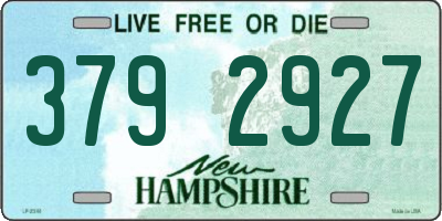 NH license plate 3792927