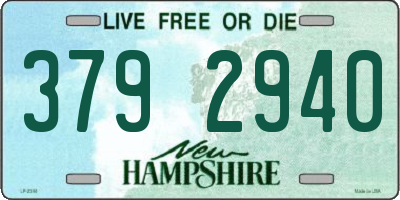 NH license plate 3792940