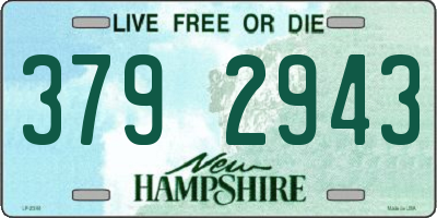 NH license plate 3792943