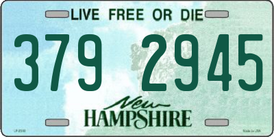 NH license plate 3792945