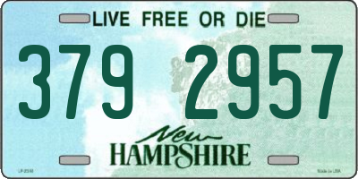 NH license plate 3792957