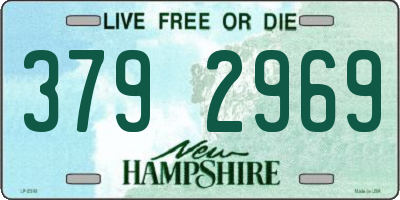 NH license plate 3792969