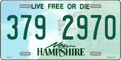 NH license plate 3792970