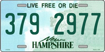 NH license plate 3792977