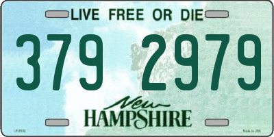 NH license plate 3792979