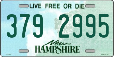 NH license plate 3792995