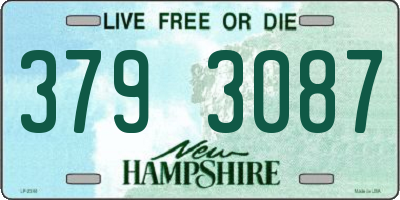 NH license plate 3793087