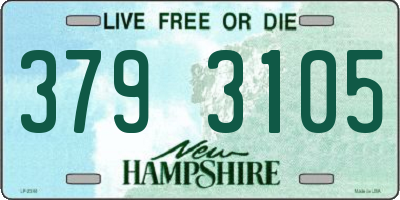 NH license plate 3793105