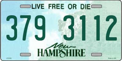 NH license plate 3793112