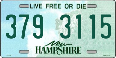 NH license plate 3793115