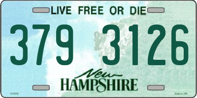 NH license plate 3793126