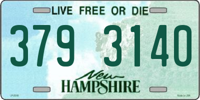 NH license plate 3793140