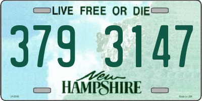 NH license plate 3793147