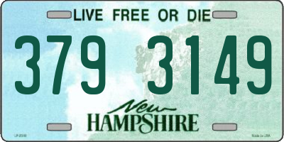 NH license plate 3793149