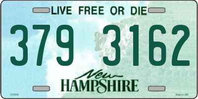 NH license plate 3793162