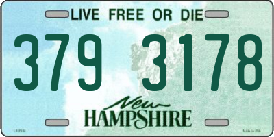 NH license plate 3793178