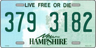 NH license plate 3793182
