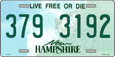 NH license plate 3793192