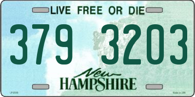 NH license plate 3793203