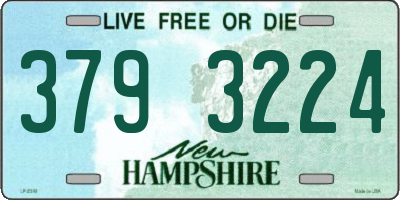 NH license plate 3793224