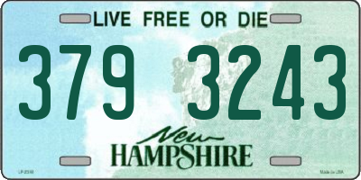 NH license plate 3793243