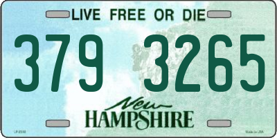 NH license plate 3793265