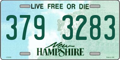 NH license plate 3793283