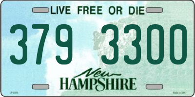 NH license plate 3793300