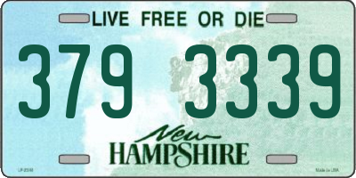 NH license plate 3793339