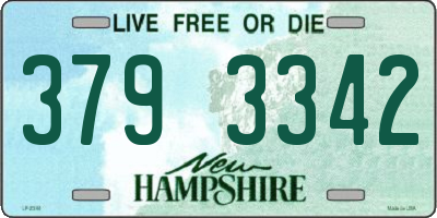 NH license plate 3793342