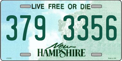NH license plate 3793356