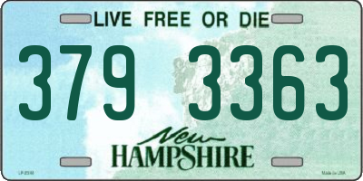 NH license plate 3793363
