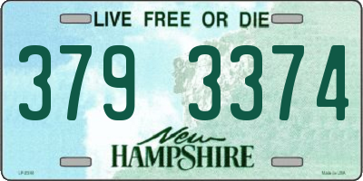 NH license plate 3793374