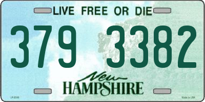 NH license plate 3793382
