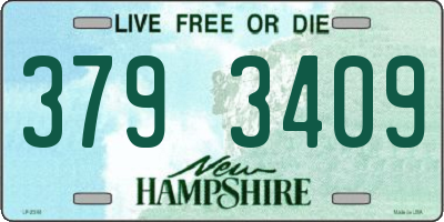 NH license plate 3793409