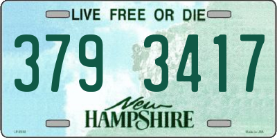 NH license plate 3793417