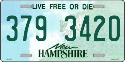 NH license plate 3793420