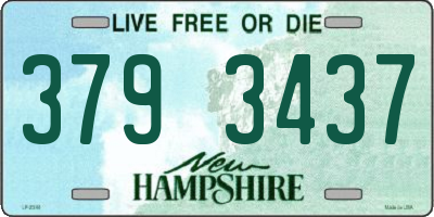NH license plate 3793437