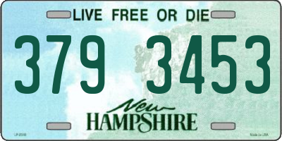 NH license plate 3793453