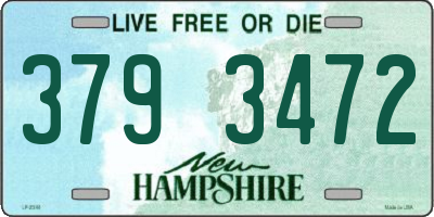 NH license plate 3793472