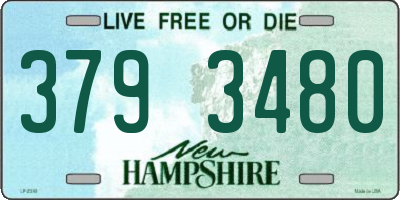 NH license plate 3793480