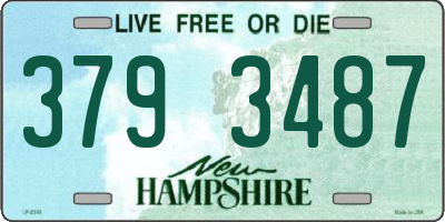 NH license plate 3793487