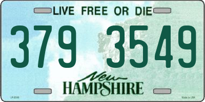 NH license plate 3793549