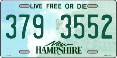 NH license plate 3793552