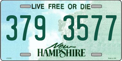 NH license plate 3793577