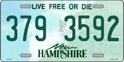 NH license plate 3793592