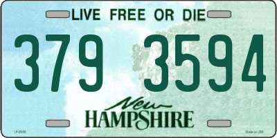 NH license plate 3793594