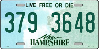 NH license plate 3793648